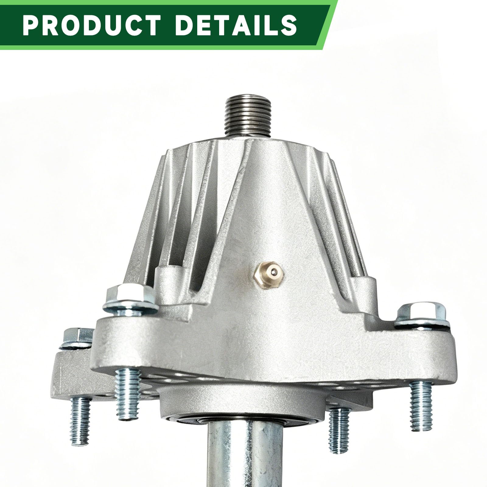 Cortacésped Para Cub Cad Et MT D 918-06991 618-06991 Conjunto De Husillo Cubierta La Mayoría 42 Pulgadas Con Perno Roscado Polea Y Accesorio Zerk (paquete 2