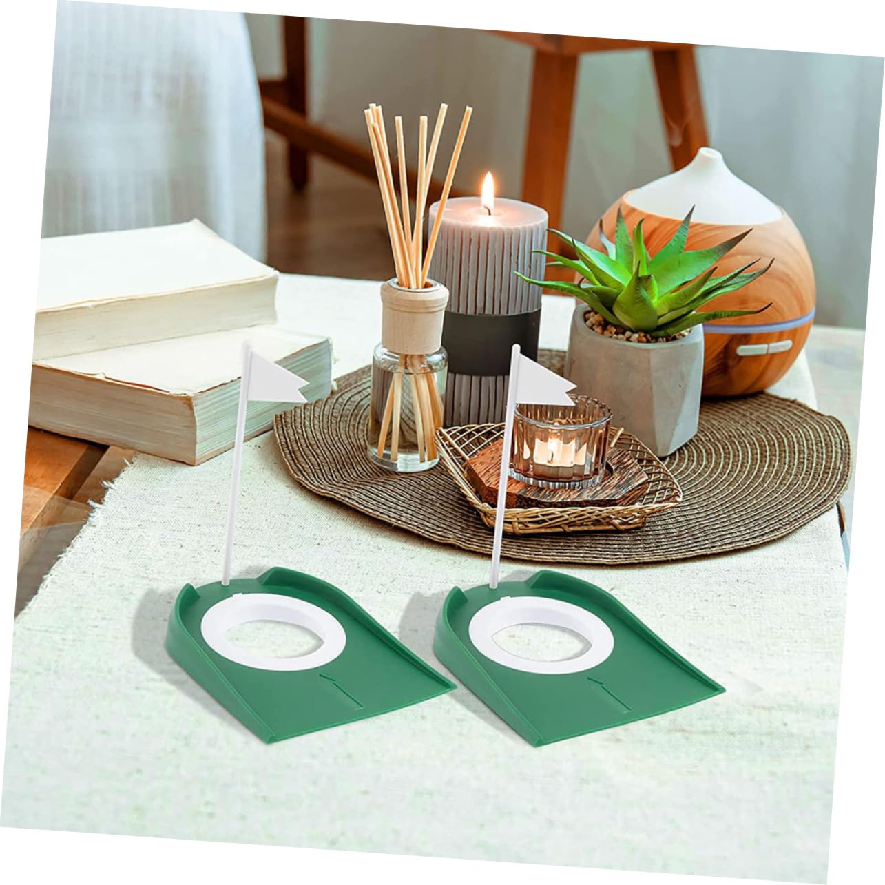 BCOATH Golf Putting Holes Indoor Cup Portable Practice Device Plastic Putting Cup Training Aid