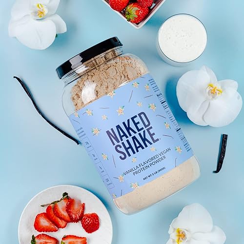 Vista 27 de Naked Shake - Polvo de proteína de arándano de mantequilla de maní, proteína a base de plantas de granjas estadounidenses y canadienses con aceite