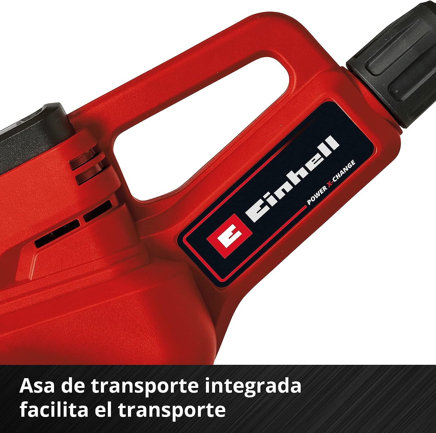 Einhell Motoazada con batería, 18 V, Iones de Li, regulación de Velocidad, Cuchilla escarificadora, Agarre Adicional, sin batería ni Cargador, Color Rojo/Negro