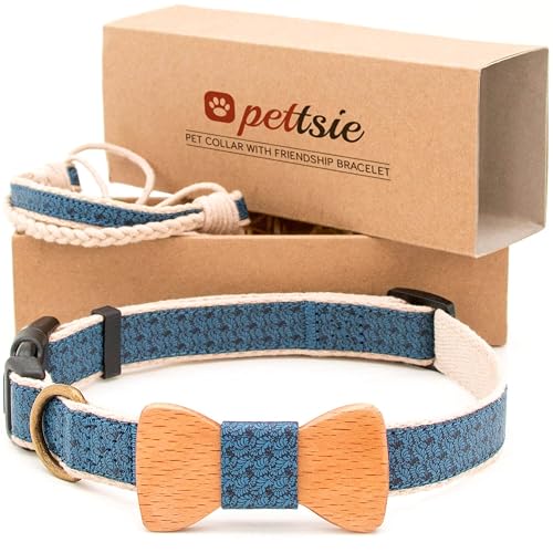Collar con Pajarita para Perros y Brazalete de Amistad Marca Pettsie