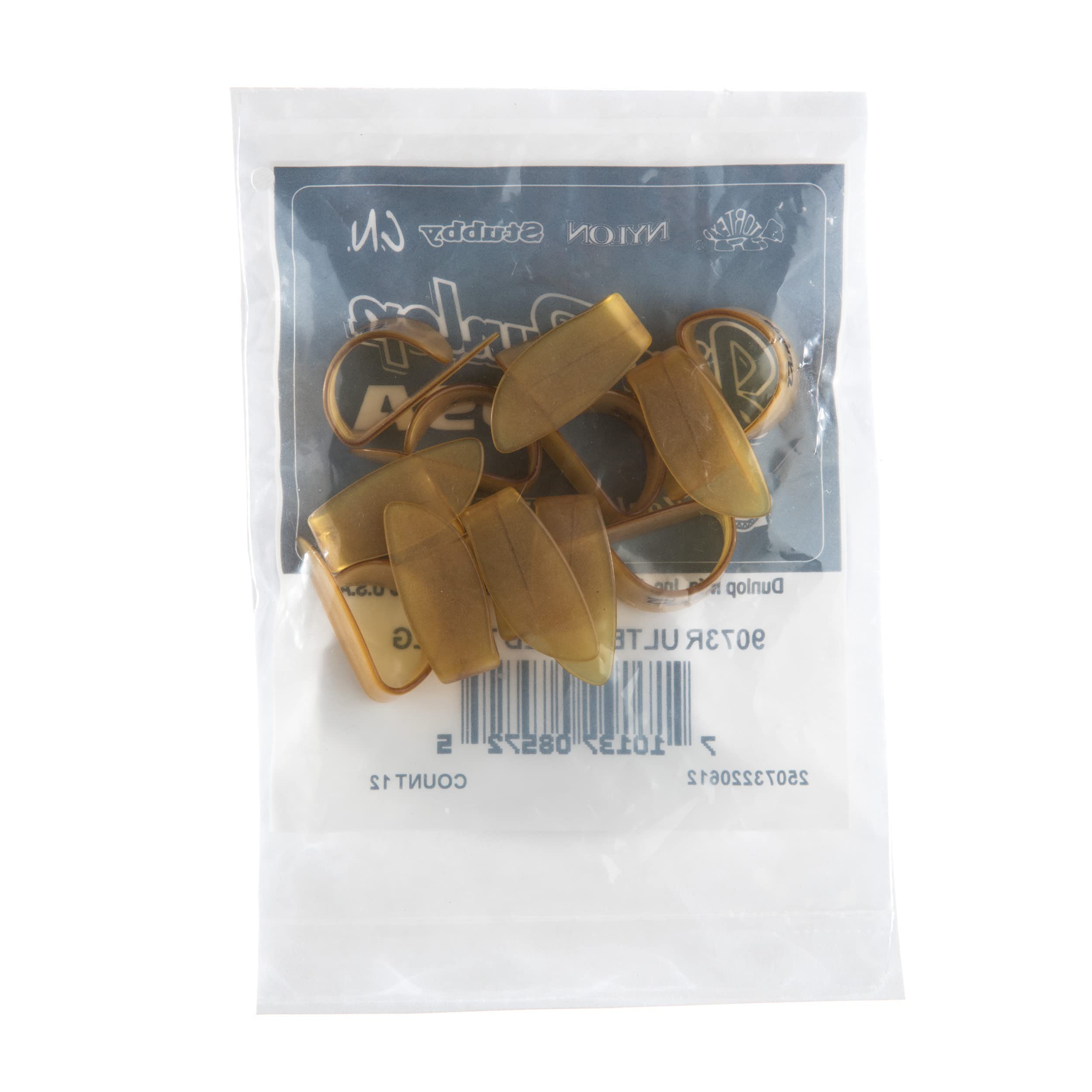 JIM DUNLOP Plektrum Daumen 12 Stück Groß, Gelb