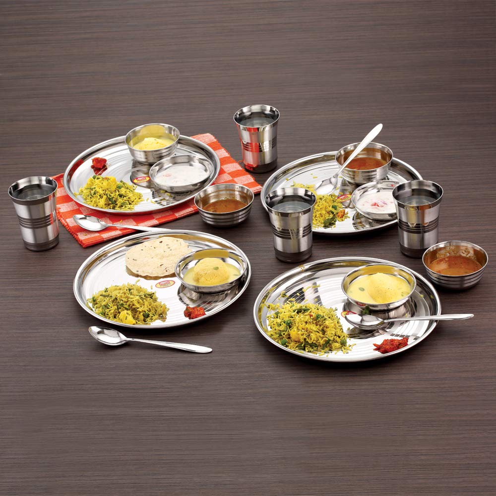 Anjali 20pcs Stainless Steel Dinner Set (Tool Finishes) - Image 3 thumbnail
