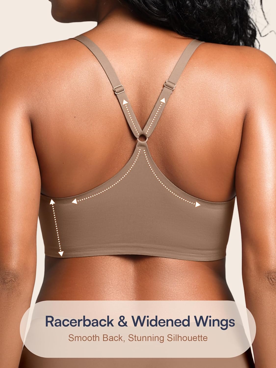 Magnetic Metal Front Closure Bras for Women with Racerback, Wireless Jelly Bralette No Underwire Everyday Comfort Bra