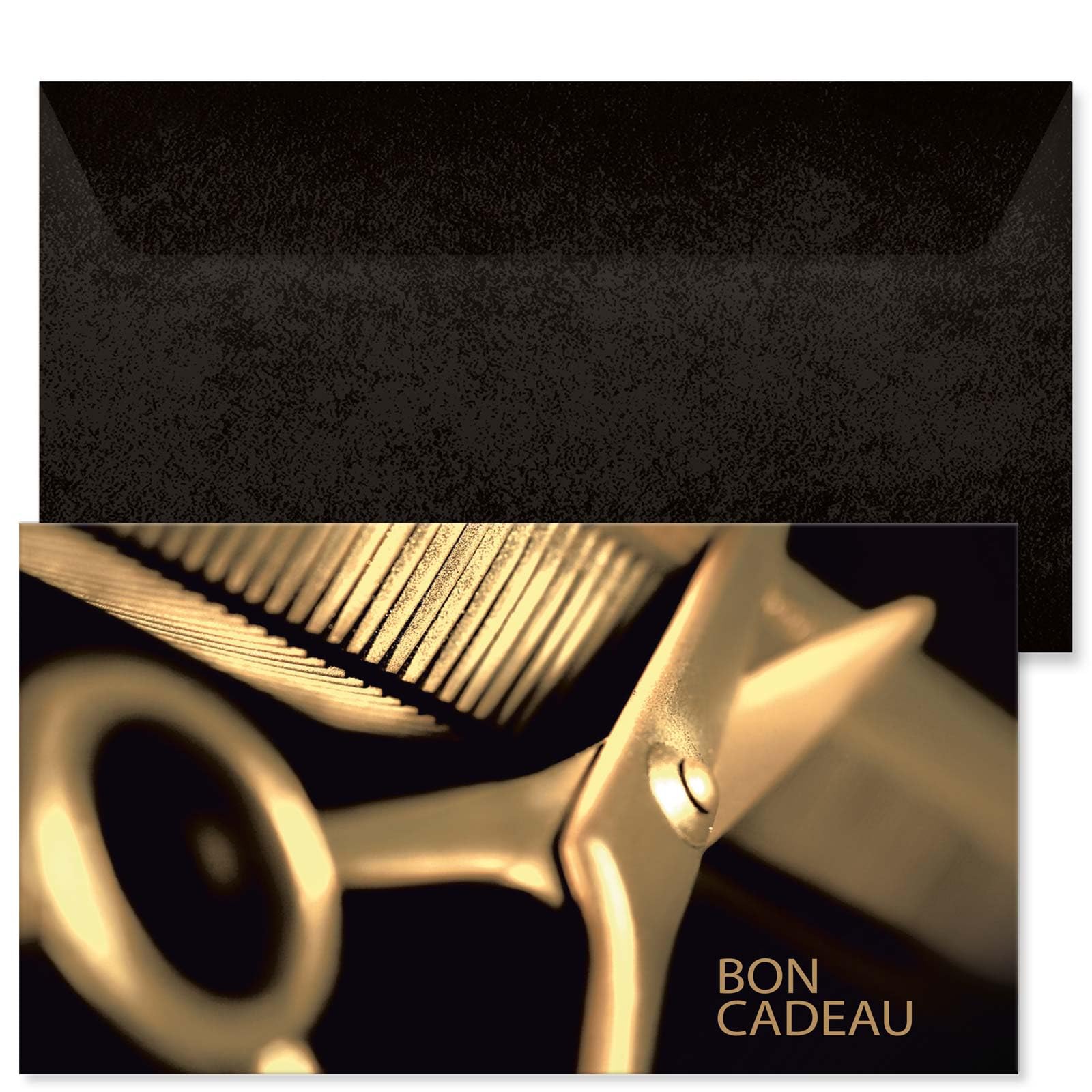 POS BON - 100 bons cadeaux à remplir avec enveloppe - formulaires imprimés pour des salons de coiffure K1268F-1-100-V1