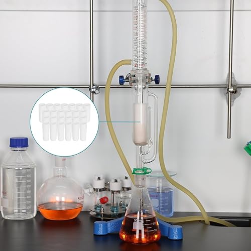 Miniatura 6 de stonylab Dedal de extracción de celulosa, 1.614 in de diámetro exterior con 4.724 in de longitud y 0.098 in de grosor para aparatos de extracción