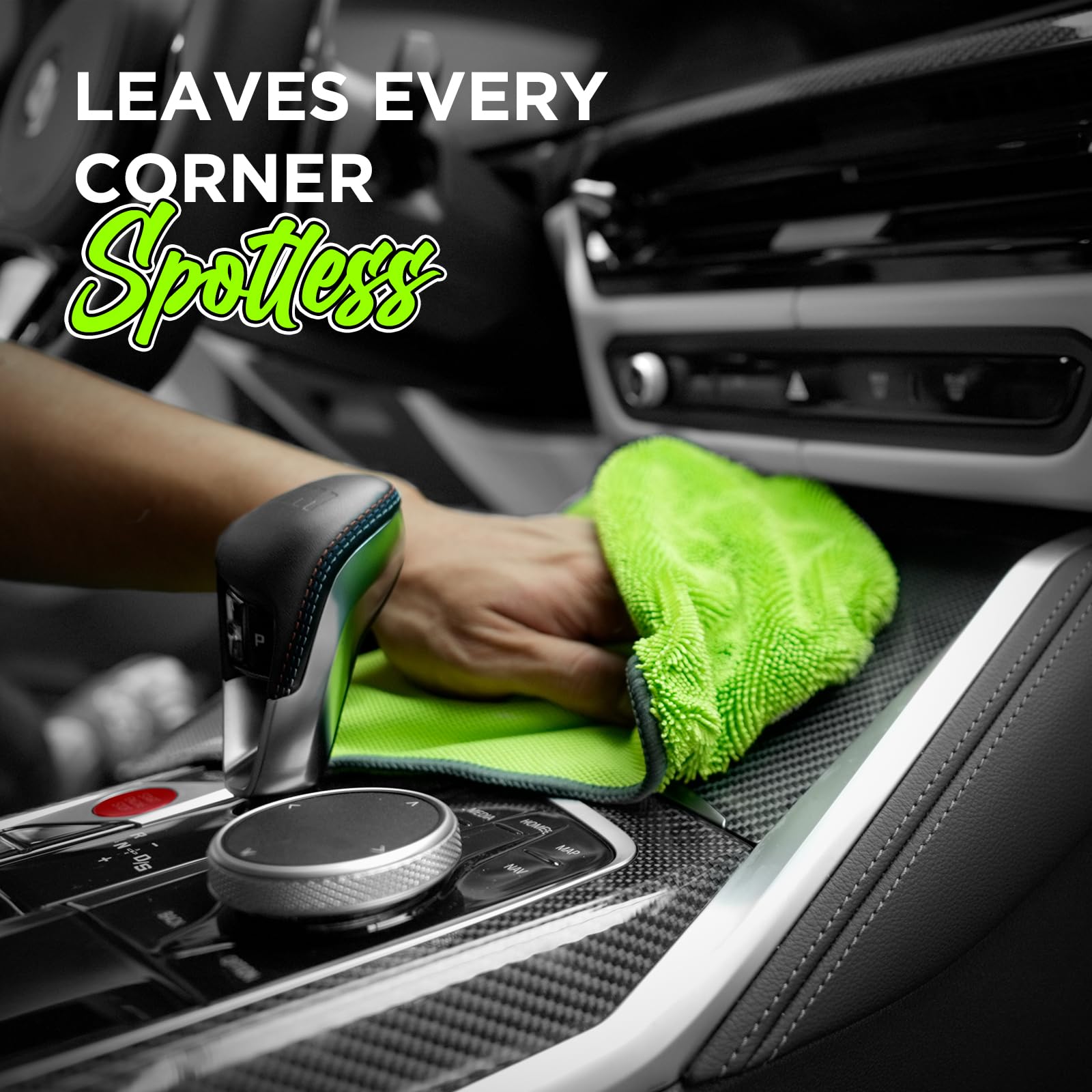 6-Pack Microfiber Towels for Cars 16 12 Ultra Absorbent and Scratch-Free Car Detailing Cleaning Cloth Trucks Home Cleaning — view 4