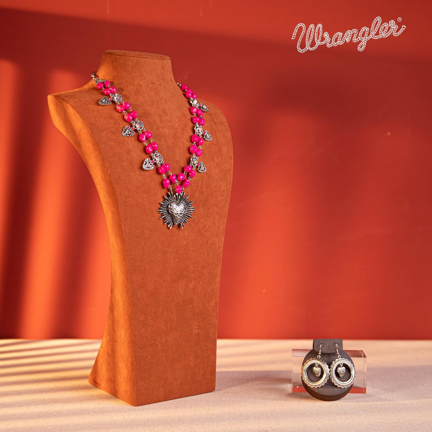 Montana West Wrangler 3 Pieces Jewelry Set for Women Western Cowgirl Necklace Earring Set. - Image 4