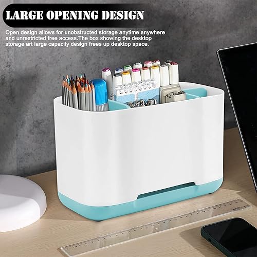 Miniatura 7 de Soporte para cepillos de dientes con antideslizante, de plástico desmontable para una fácil limpieza, almacenamiento multifuncional, organizador