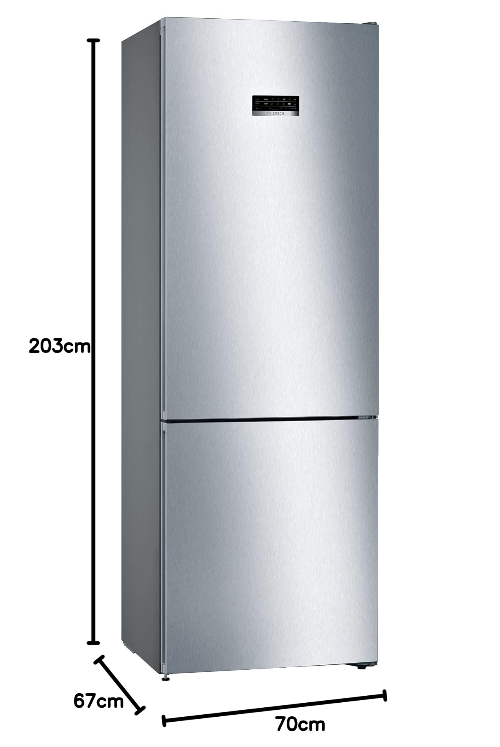 Image secondaire de Réfrigérateur Combiné Bosch KGN49XLEA - 438 L Inox avec Technologie MultiAirFlow