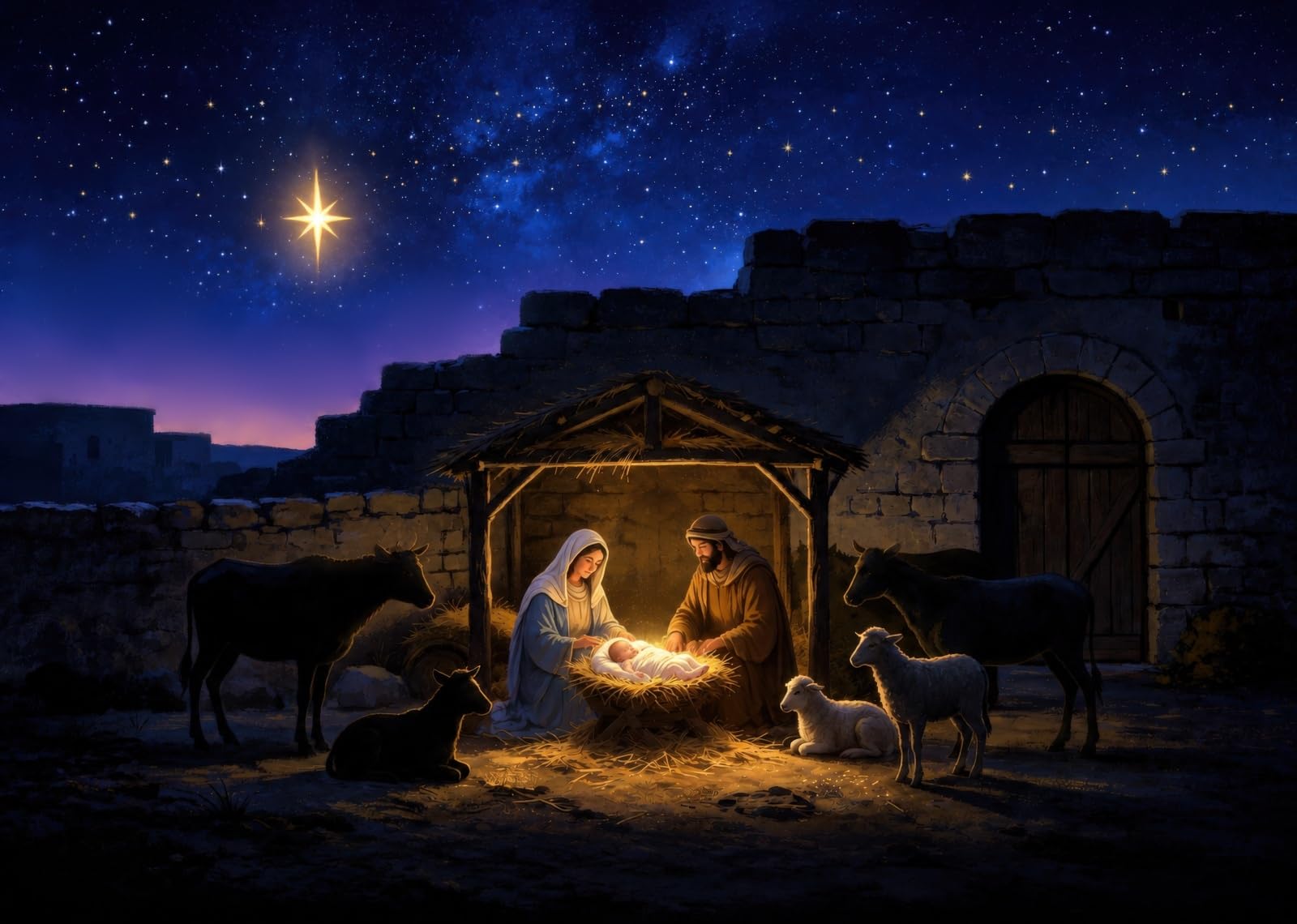 20x10FT (6x3m) Presepe Di Pietra Al Chiaro Sfondo Fotografico