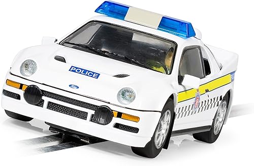 Miniatura 3 de Scalextric Ford RS200 Essex Police Car Livery 132 Slot Race Car C4341