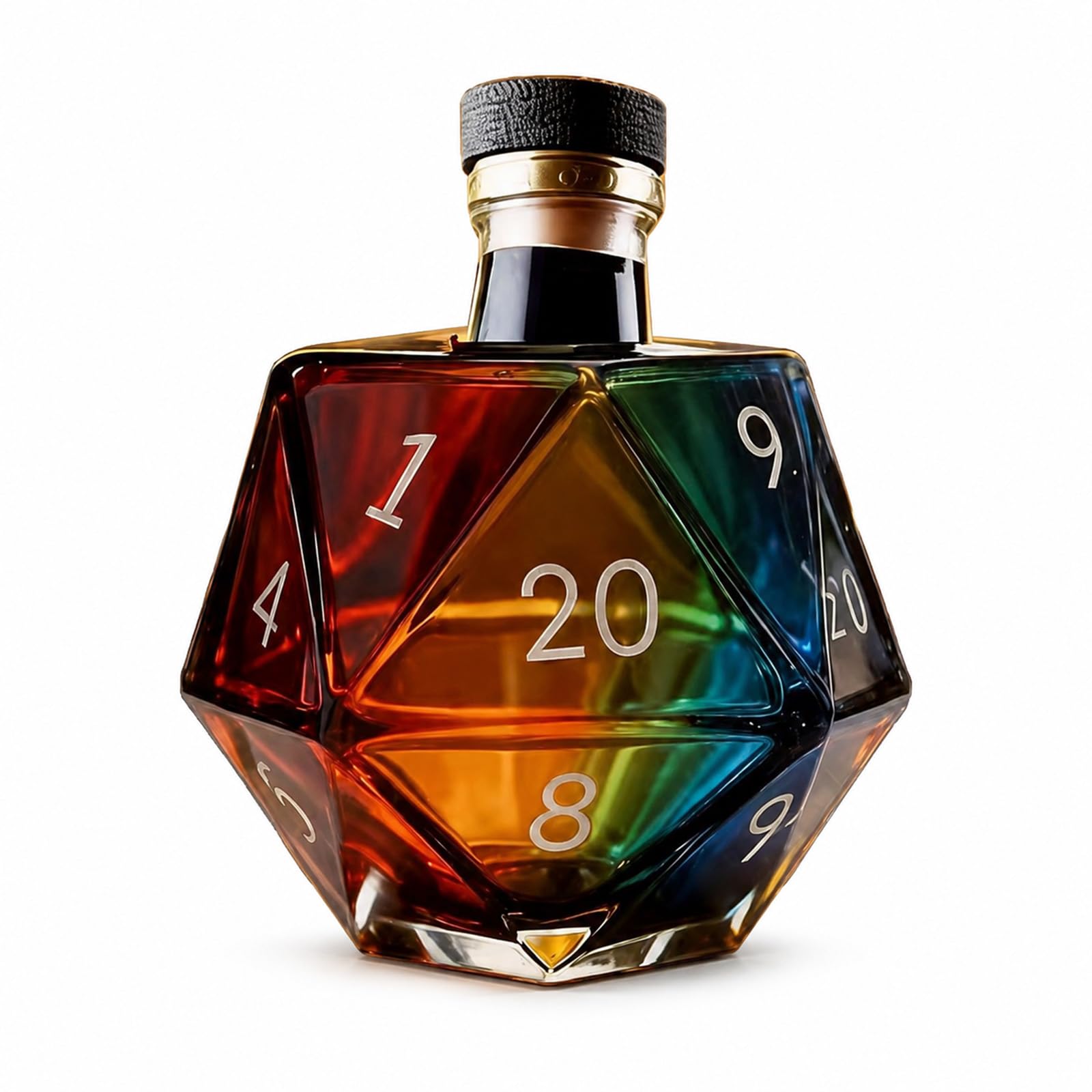 Novelty Whiskey Decanter, 150ml Glass Dice Decanter Bottle for Home Bar
