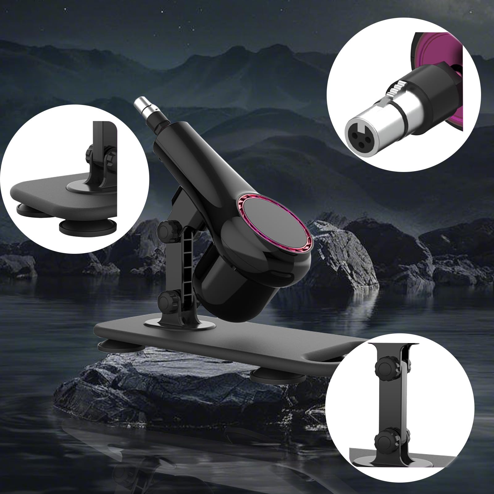 AMAZBEE Sex Machine,Adultos A Control Remoto Consolador Automático Juguete Sexual Accesorio De Sexo Extremo Máquina De Sexo Para Mujeres Y Hombre Máquina De Masaje Ajustable (Black)