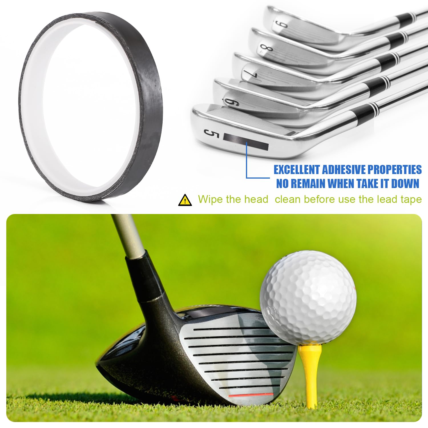 FDCGAS 12 stuks 5 g loodbanden voor tennisrackets, golfband, pickleball paddle-loodband, voor tennisrackets, bescherming van de peddelrand, verhogen