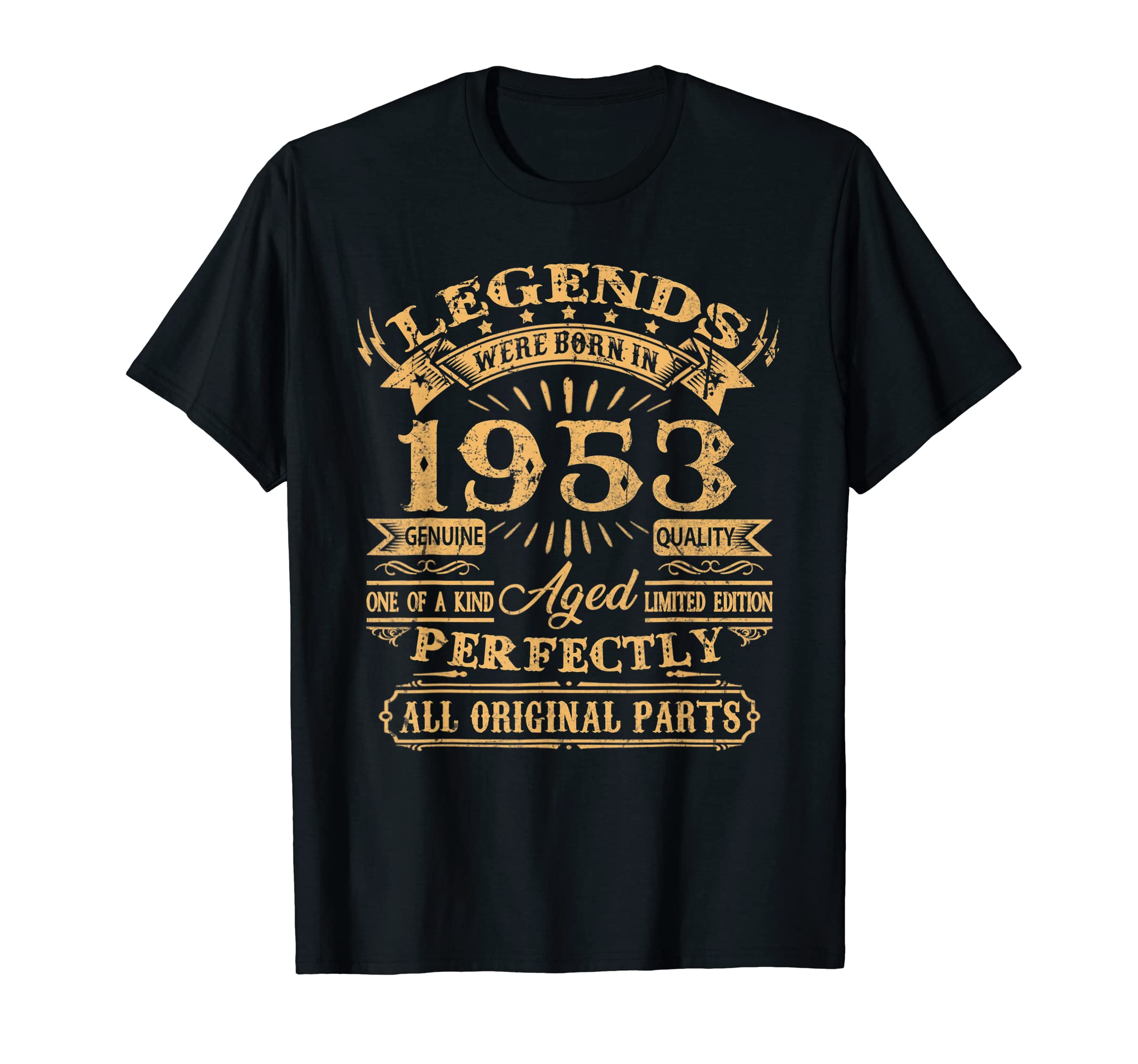 Mens Legends Were Born In 1953 69 Years Old Gifts 69th Birthday T-Shirt