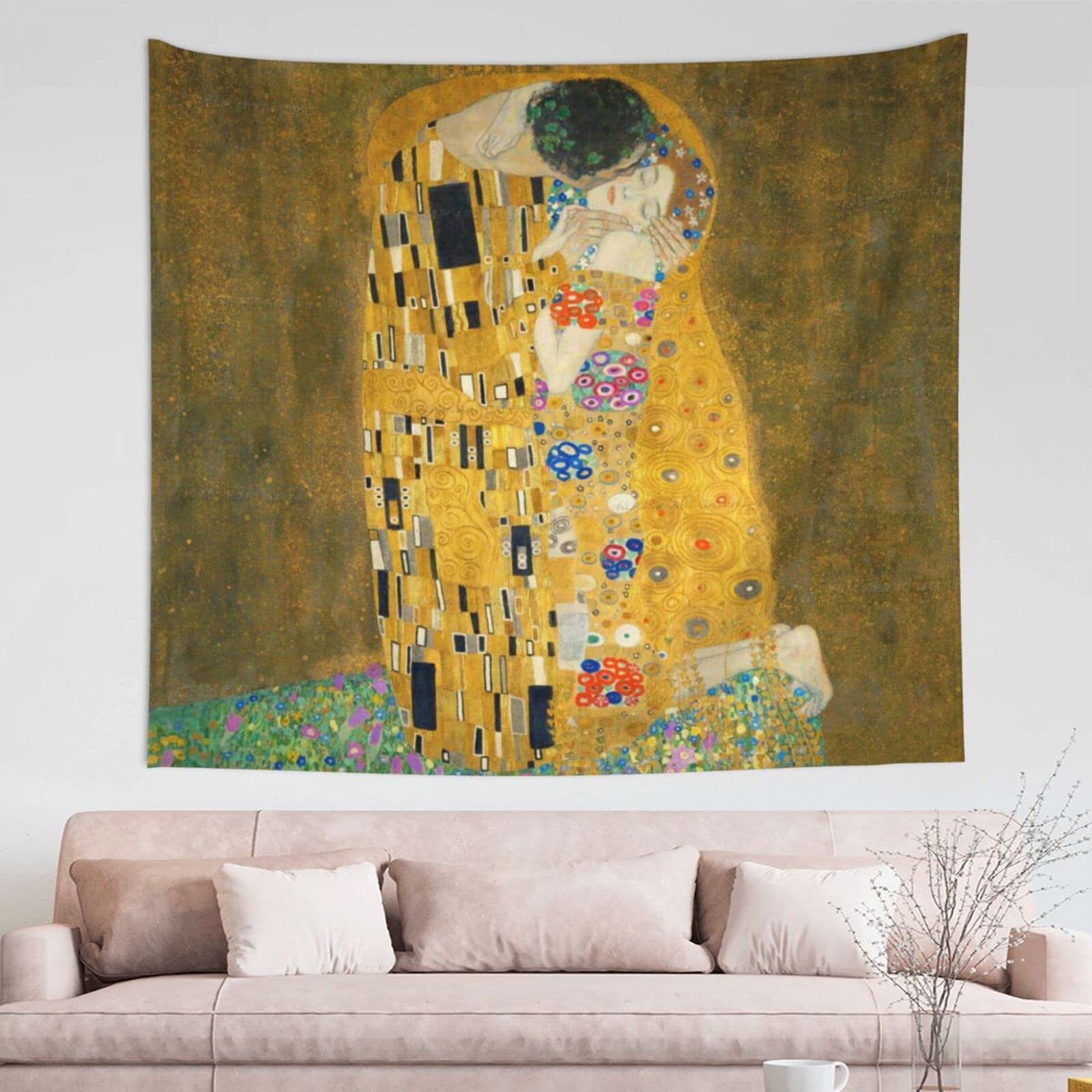 クリムト 接吻 タペストリー 大判 タペストリークリムト 接吻 | レディス2wayバッグ トートバッグの