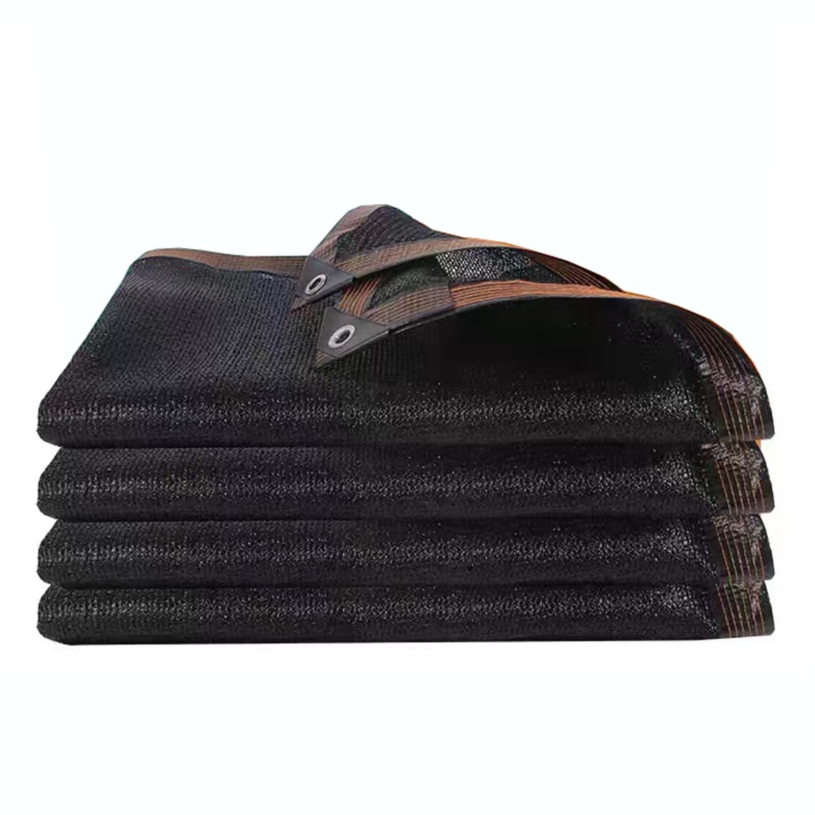Tela de malla resistente a los rayos UV de 5 x 9 m para patio e invernadero, malla negra con ojales, ideal para protección de plantas y uso en exteriores