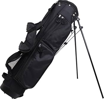 ブラック 6型 スタンド キャディバッグ パフォーマンスギア 軽量 小型