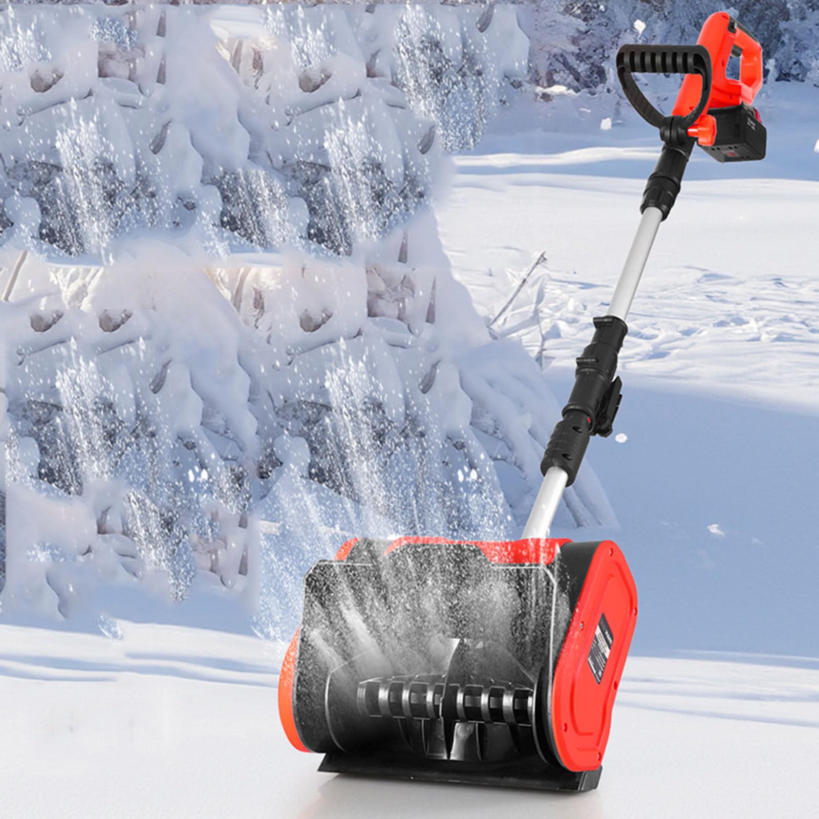 Equipo de lanzamiento de nieve de 20V para limpiar la entrada de casa sin esfuerzo muscular