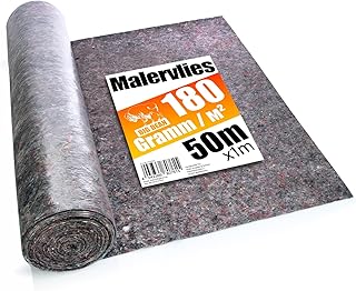 BigDean Premium Malervlies 180g/m² 50m Rolle mit Durchsickerungsschutz – Abdeckvlies wiederverwendbar für Malerbedarf & Heimwerker