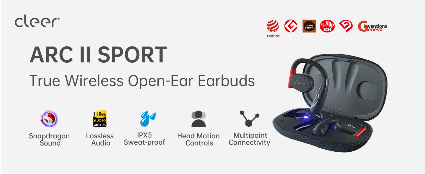 イヤホン Cleer ARC II SPORTS Edition Amazon.com: Cleer ARC II Sport Open Ear Headphones, True