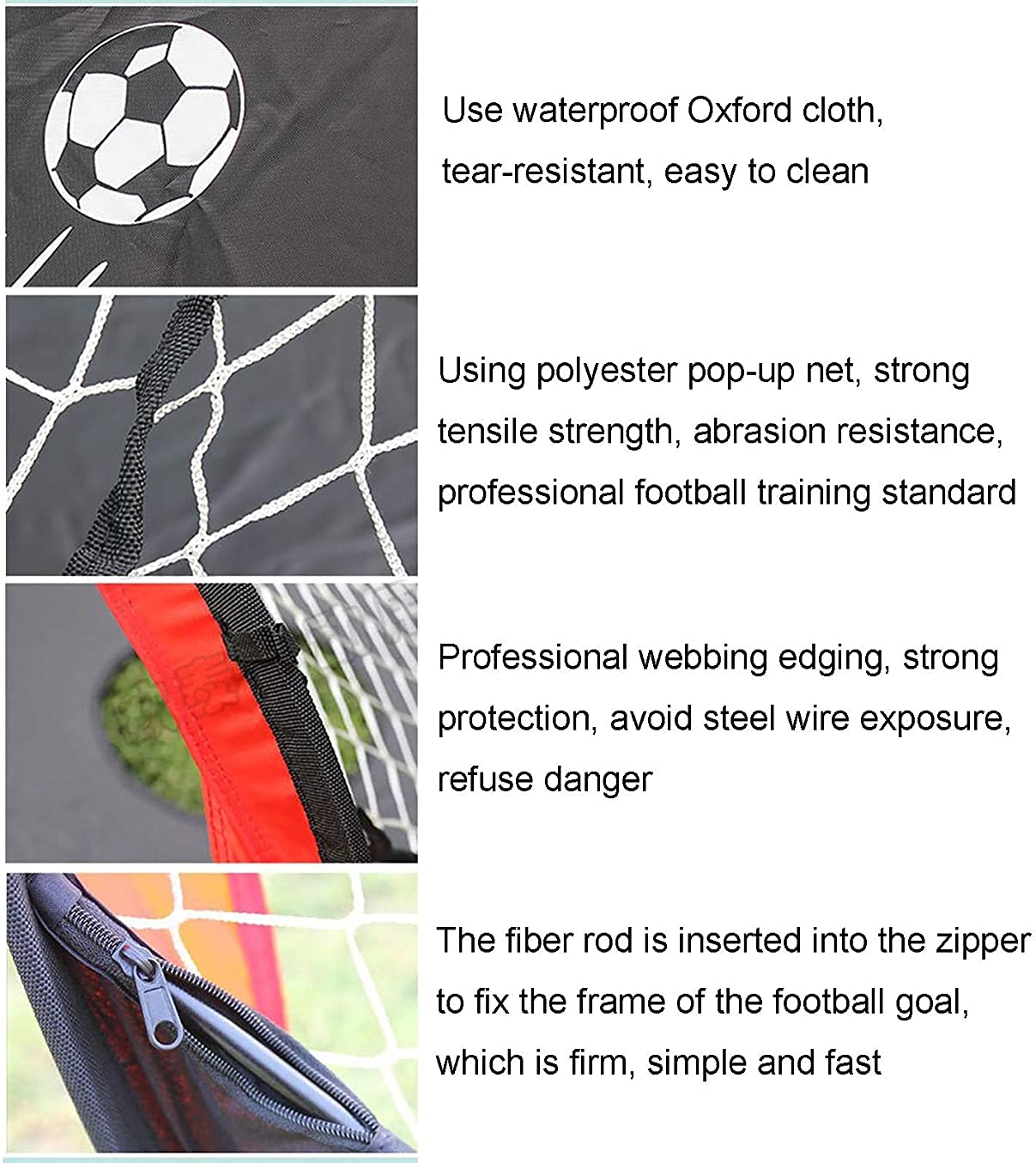 Portería De Fútbol Plegable Vmxlso | 45 Cm | Red Con Correas Ajustables | Entrenamiento De Precisión | 2 Unidades Amarillas