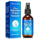 Magnesium Spray, Pure Magnesium Oil Spray for Feet, Natural Ingredient in Glass Bottle, Easy to Absorb and Use 1Pack