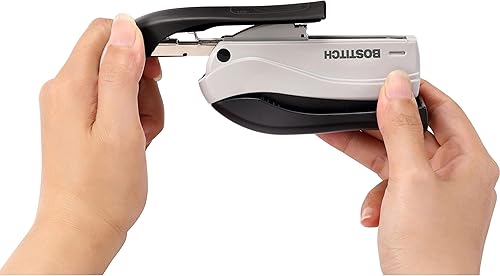 Miniatura 8 de Bostitch inSHAPE - Grapadora compacta con 15 esfuerzos reducidos 15 hojas negrogris 1455