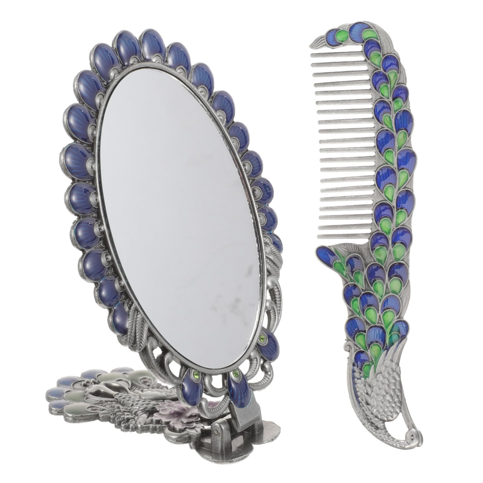 Miroir à main pliable pour le soin des sourcils et l'application précise du maquillage