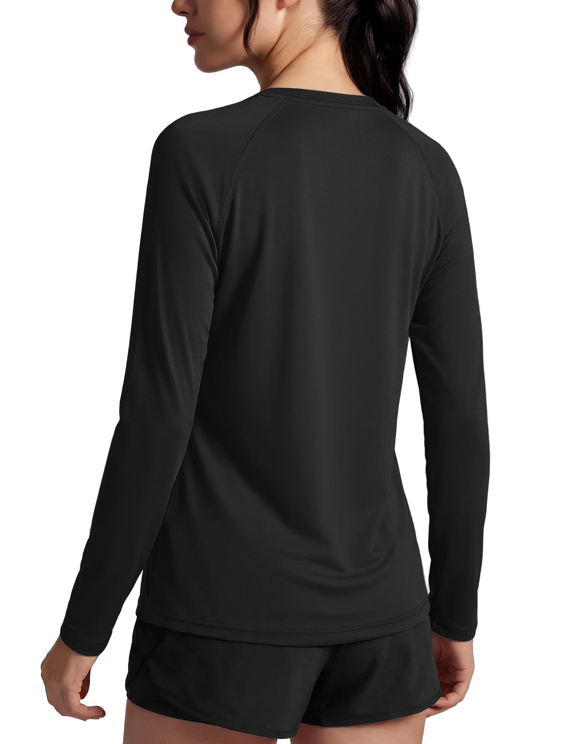 TACVASEN Mujeres Tops de Manga Larga UV Camisetas de Protección Solar UPF 50+ Camisetas de Rendimiento para Al Aire Libre