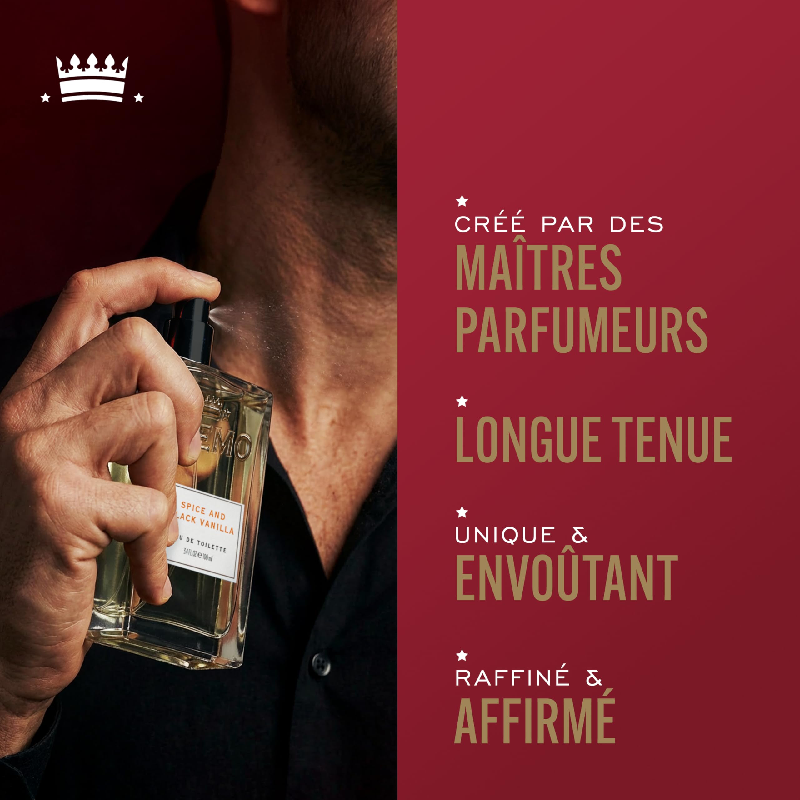 CREMO Coffret homme Épices & Vanille Noire - Eau de Toilette & Gel Douche