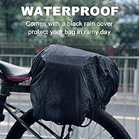 Vista 6 de Bolsa Trasera para Bicicleta, Bolsa de Maletero de Bicicleta de 20L PVC Impermeable para Bicicletas de Carretera y de Montaña, Bolsa Multifuncional
