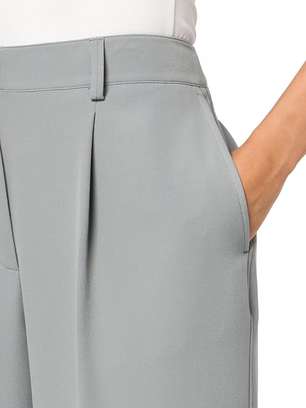 BOSS, Jabla Wide Leg Dress Trousers, Blue Topaz, 10 by BOSS - Image 3