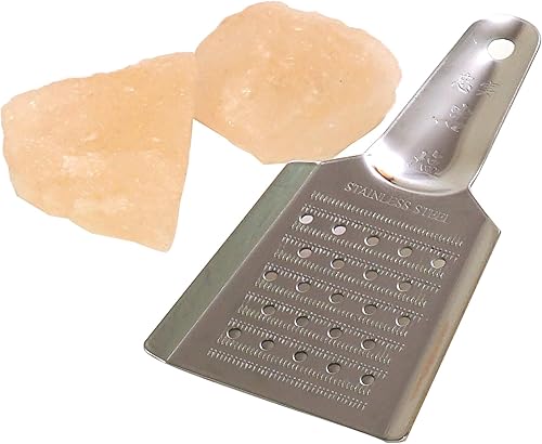 Miniatura 1 de HONEST Planning Chujirushi - Rallador de sal de roca de acero inoxidable (con sal de roca)