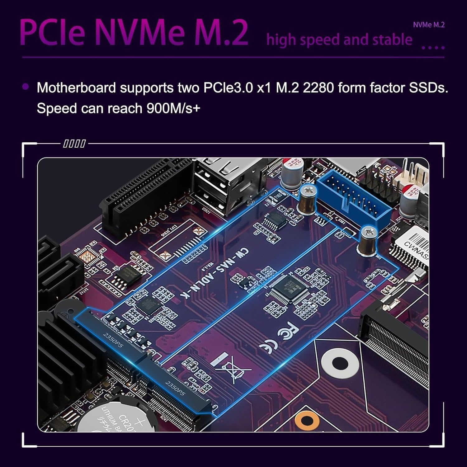 Amazon.com: HKUXZR I3-N355 Industrial Motherboard NAS 8 Cores 8