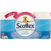 Scottex Clean Complete Hygienic Paper, Pack of 36 Maxi Rolls - 3620 Gr