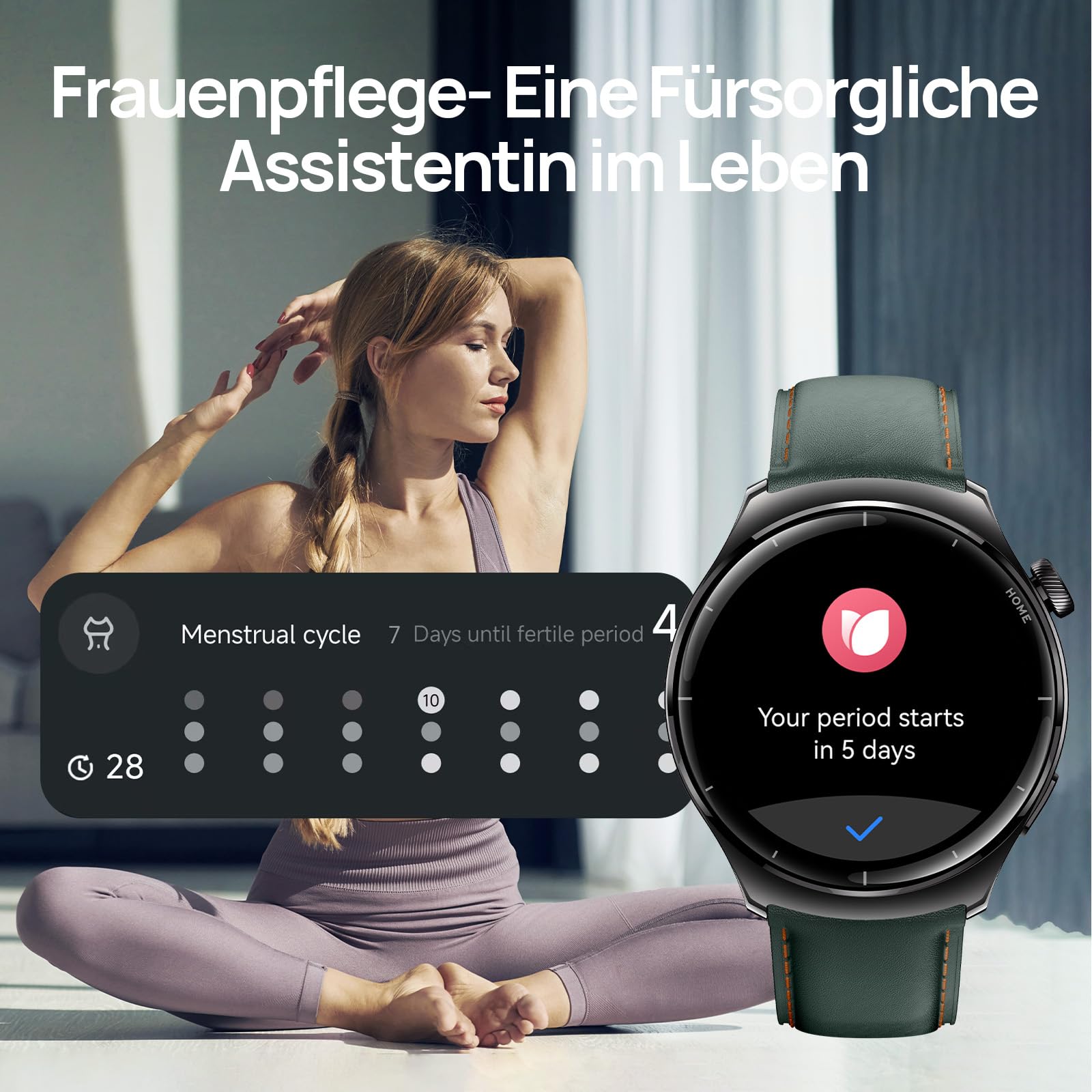 Mibro Lite3 Pro Smartwatch GPS Herren Damen Rund 45mm, AMOLED 1,32" Fitness Tracker, 5ATM Wasserdicht, Herzfrequenz Schlaf SpO2 VO2 Max, Bluetooth Anrufe, 15 Tage Lange Akkulaufzeit (Dunkelgrün)