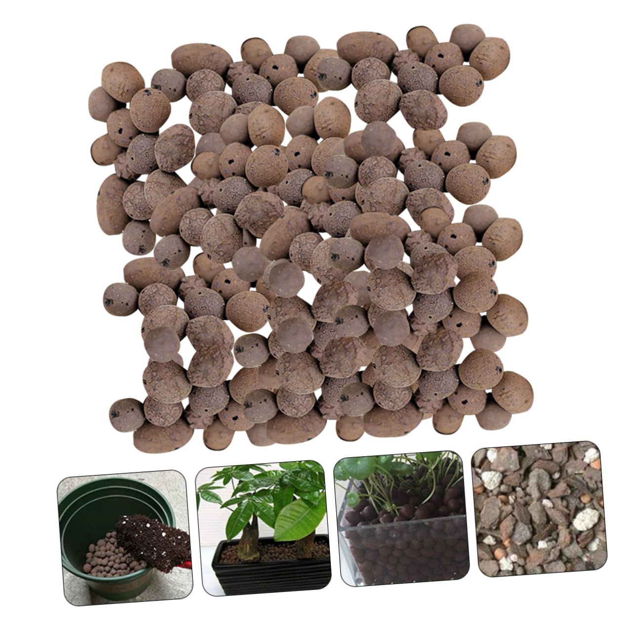 1 Kg Blähton aus Ton und Schiefer für Pflanzentwässerung und Wasserspeicherung als Bodengrund für Blumen und Gemüse im Blumentopf