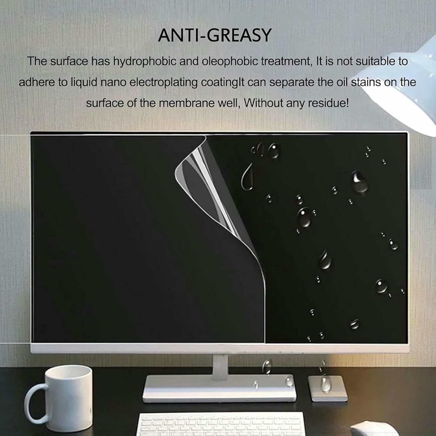 43-75Inch Frosted Anti-Glare Film, Tv Lcd Display Protector Film, Anti Blue Light/Anti Glare/Anti Reflective Tv Screen Protector, Relieve Eye Ffatigue~/