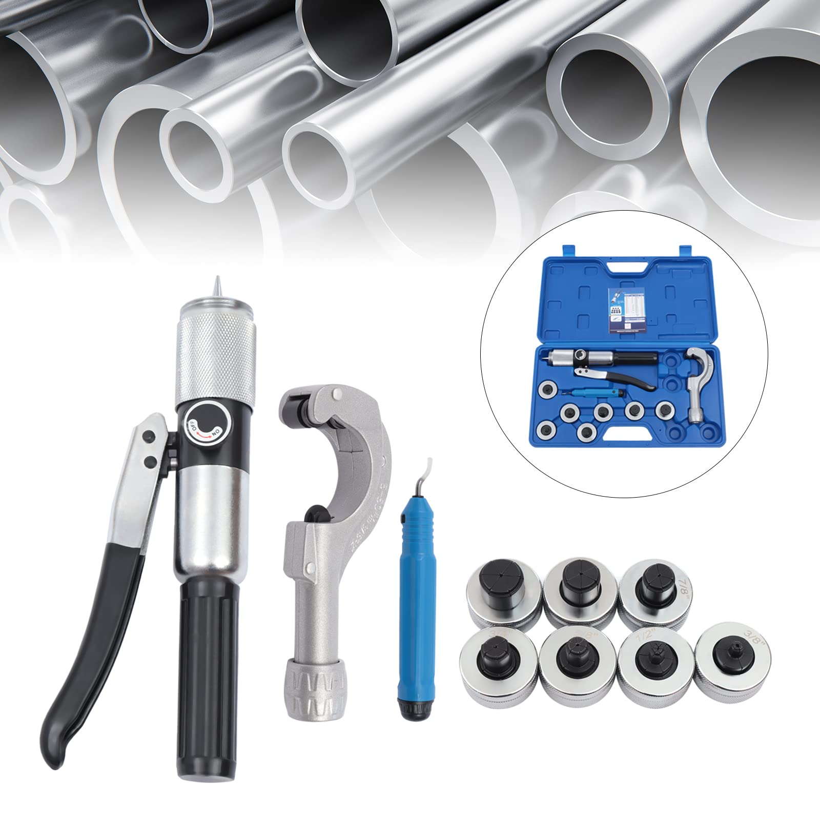 Tubo Multistrato 20 Curvatubi Manuale Regolabile In Lega Di Alluminio - Piega Tubi Da 1/4, 5/16, 3/8 Fino A 180 Gradi Espansore Tubi Rame - Foto 7