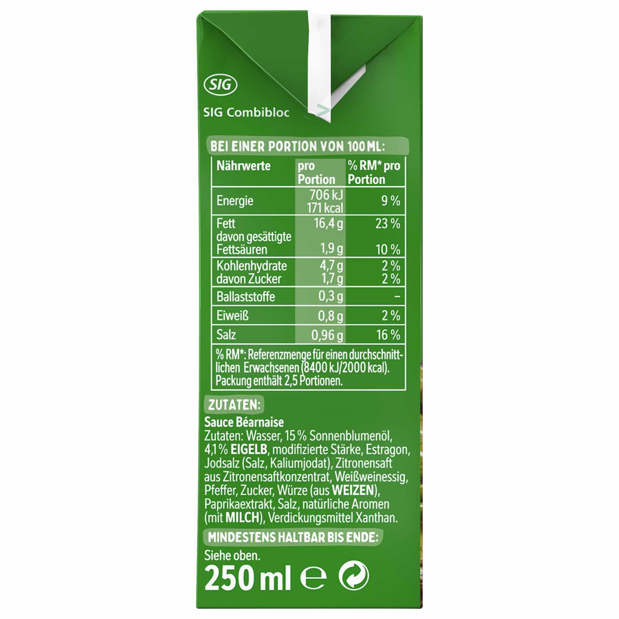 Thomy Les Sauce Bernaise VPE (12x250ml Packung) + usy Block