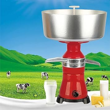 Milk Cream Centrifugal Separator Electric Descremadora De Leche 80L/H 21Gal/H Capacity Cream Maker 11000 Rpm with 12L 304 Stainless Steel Bowl for Fresh Goat Cow Milk