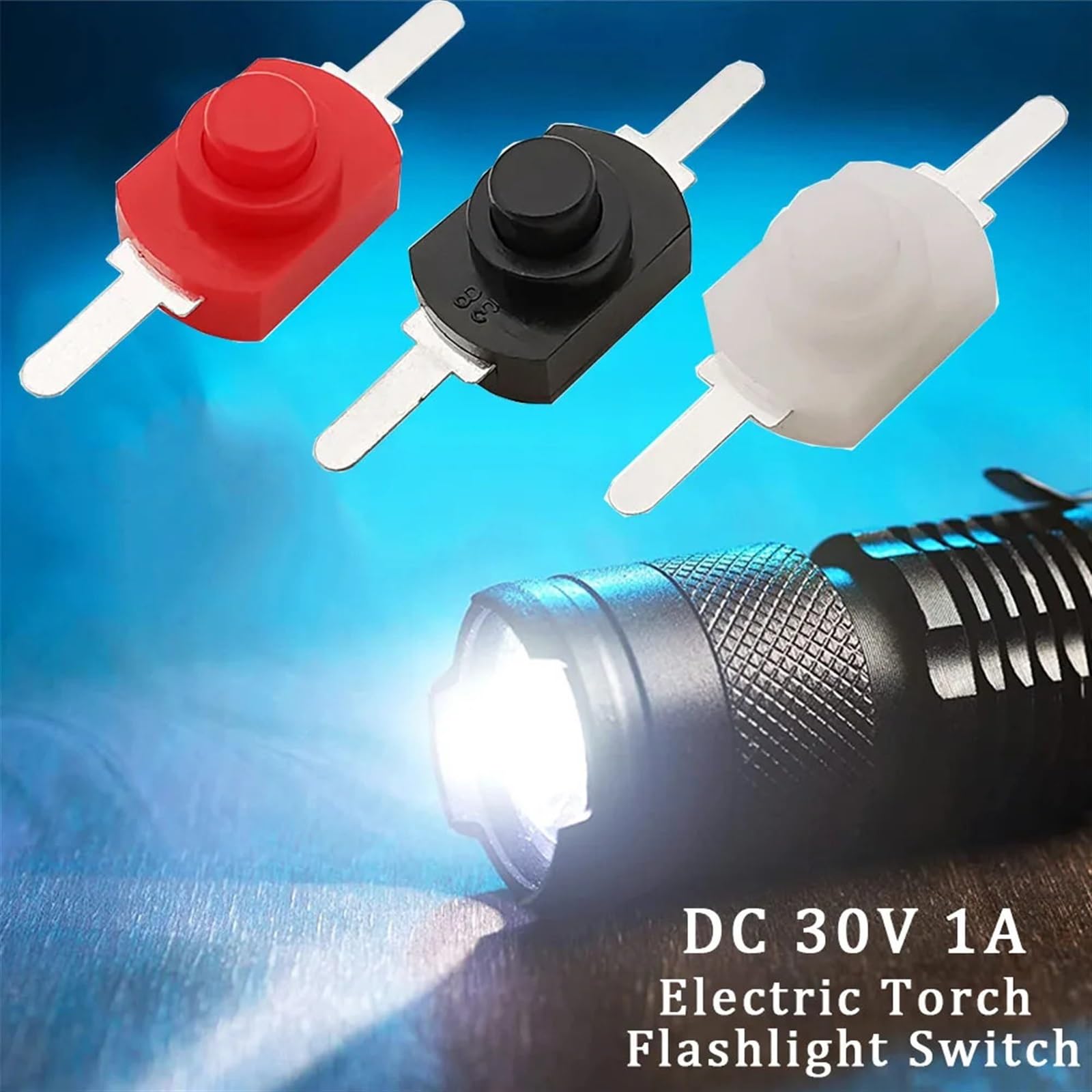 2-pin Electronic Switches Mxuteuk 30PC Self-Lock Push Button Switches ...