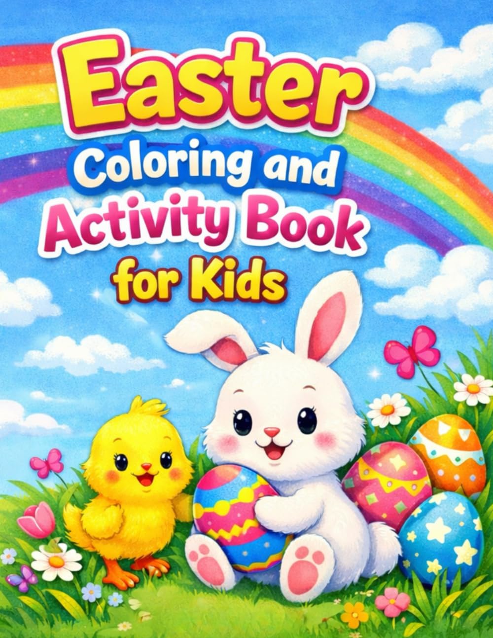 Easter Coloring and Activity Book for Kids: Cute Easter Coloring Pages and Fun Activities for Kids
