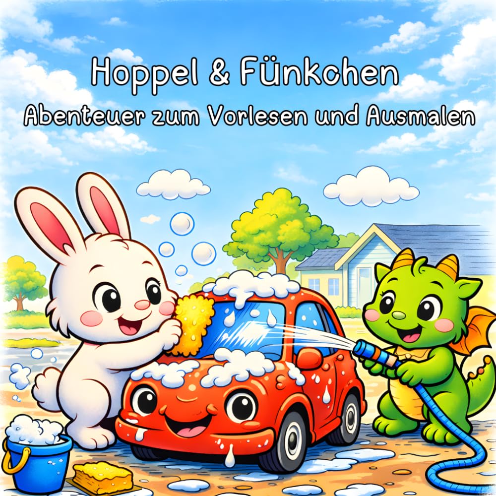 Hoppel & Fünkchen - Abenteuer zum Vorlesen und Ausmalen
