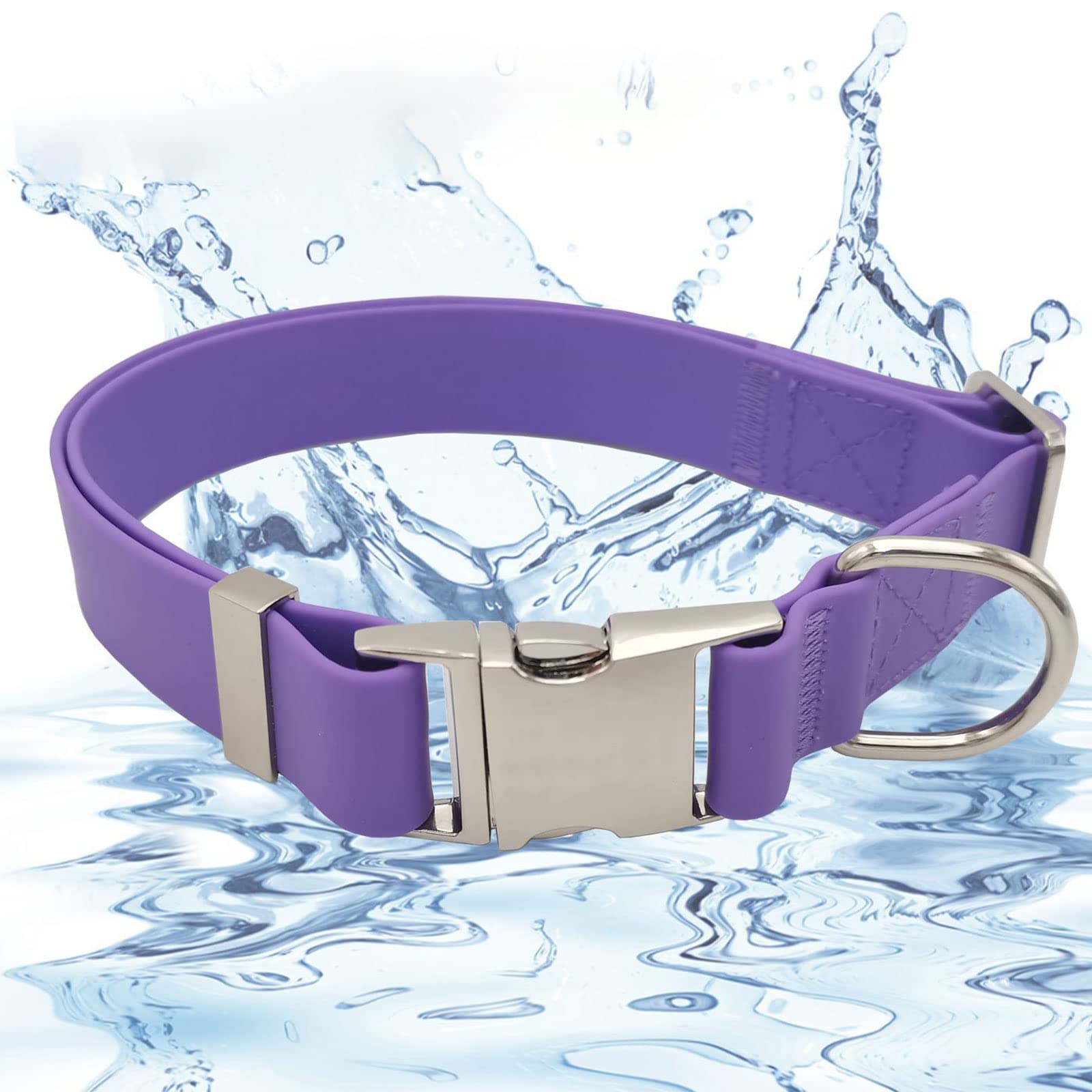 TONYFY Collare Per Cani In Silicone Personalizzato - Collare Per Cani In PVC Impermeabile E Regolabile, Incisione Gratuita Di Nome E Numero Per Cani Di Piccola Media Grande Taglia (Verde, S - Foto 7