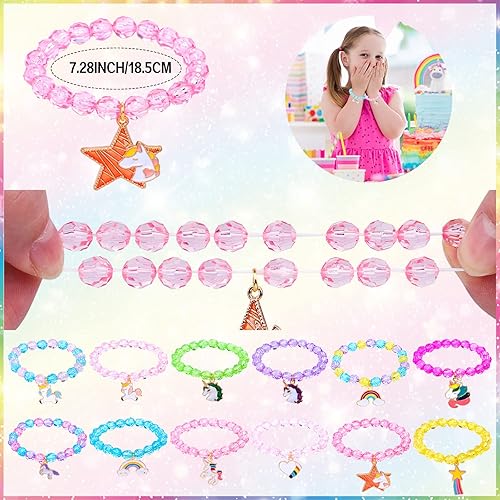 Miniatura 3 de 220 recuerdos de fiesta de unicornio para niños, temática de unicornios, decoración de fiesta de cumpleaños con pulsera, tatuajes para bolsas de