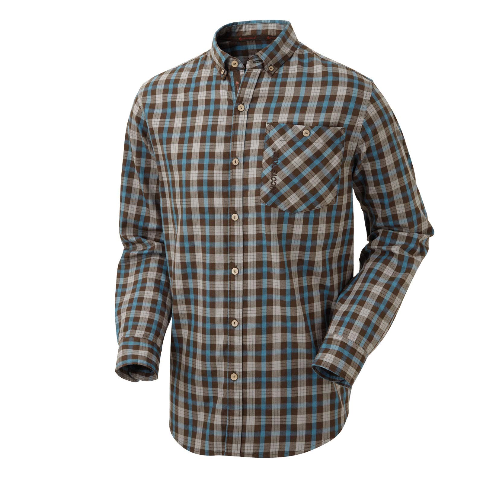 Shooterking Active Moorland - Camisa de caza para hombre, diseño a cuadros
