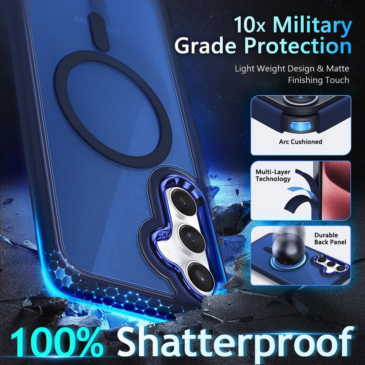 Amazon.com: YZB Magnetic for Samsung Galaxy S24-FE Case